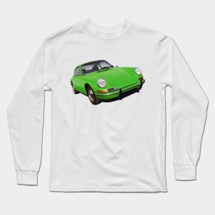 porsche 911 in green Long Sleeve T-Shirt